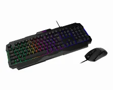 Kit Teclado Y Mouse Gaming Msi Forge Gk100 Combo, Alambrico, Usb, 1.5m, Espanol, Negro